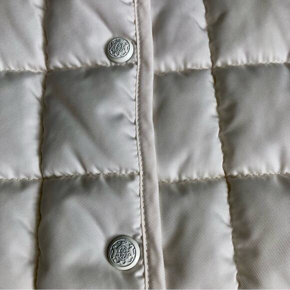 Rebecca Minkoff Box Quilt Puffer Zip Pockets White Cream Jacket Women’s Size S - Picture 4 of 12